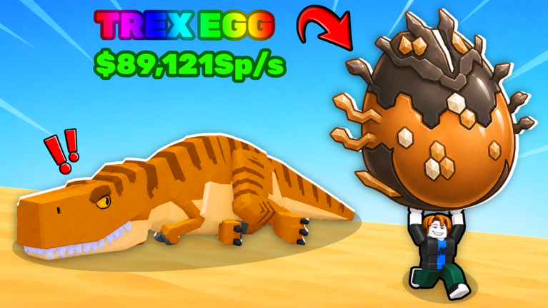 Steal An Egg official art: a player running off with a striped egg while a snake pet gives chase
